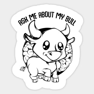 Cattle Bull Sticker